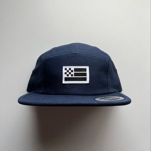 Fast Things - Navy/White, Flag 5 Panel Camp Hat